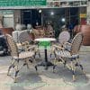 Bàn ghế cafe nhựa giả mây TH 55