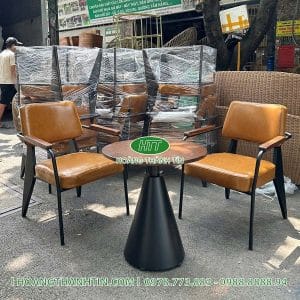 Bàn ghế sắt nệm TH 29