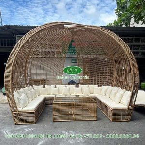 Sofa mái vòm nhựa mây TH 06