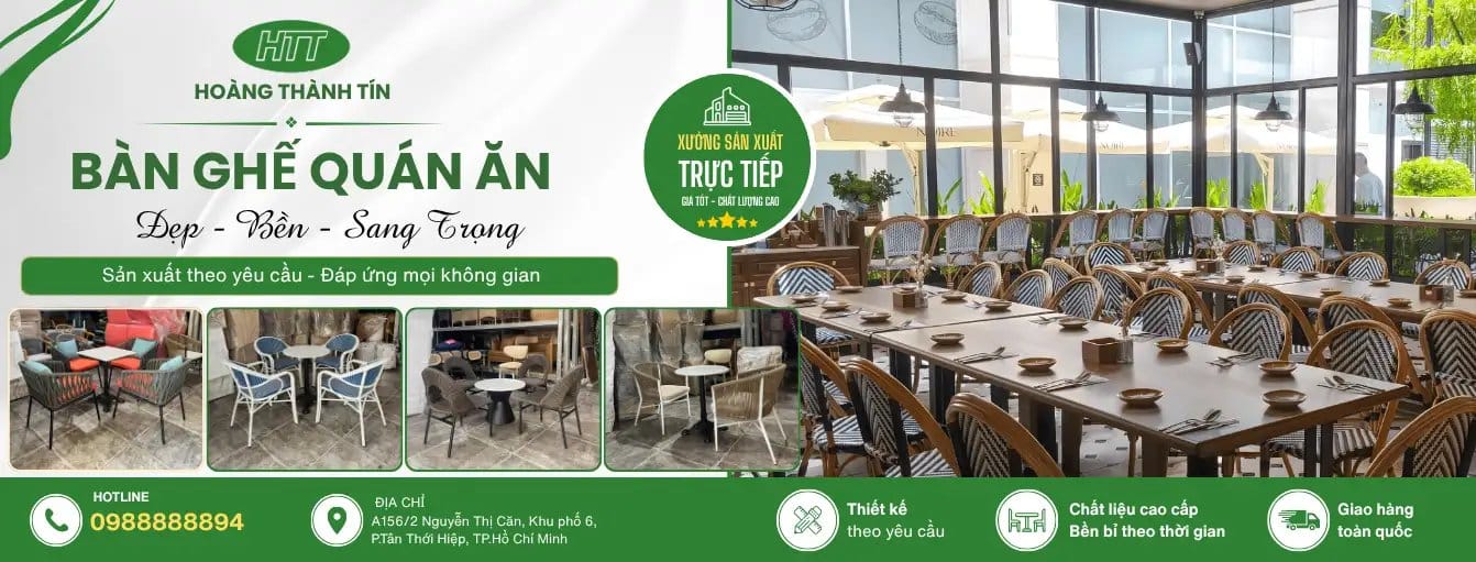 Bàn ghế quán ăn