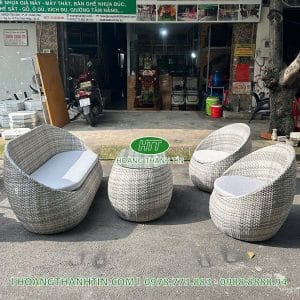 Sofa trứng nhựa mây TH 200